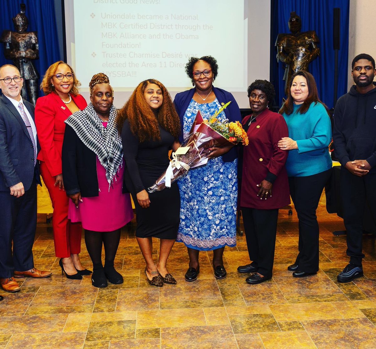 The Uniondale Union Free School District would like to congratulate BOE Trustee Charmise Desire for being elected Area 11 Director of the NY State School Board Association Board of Directors.  

Thank you for your service to our community and to communities across NY State.