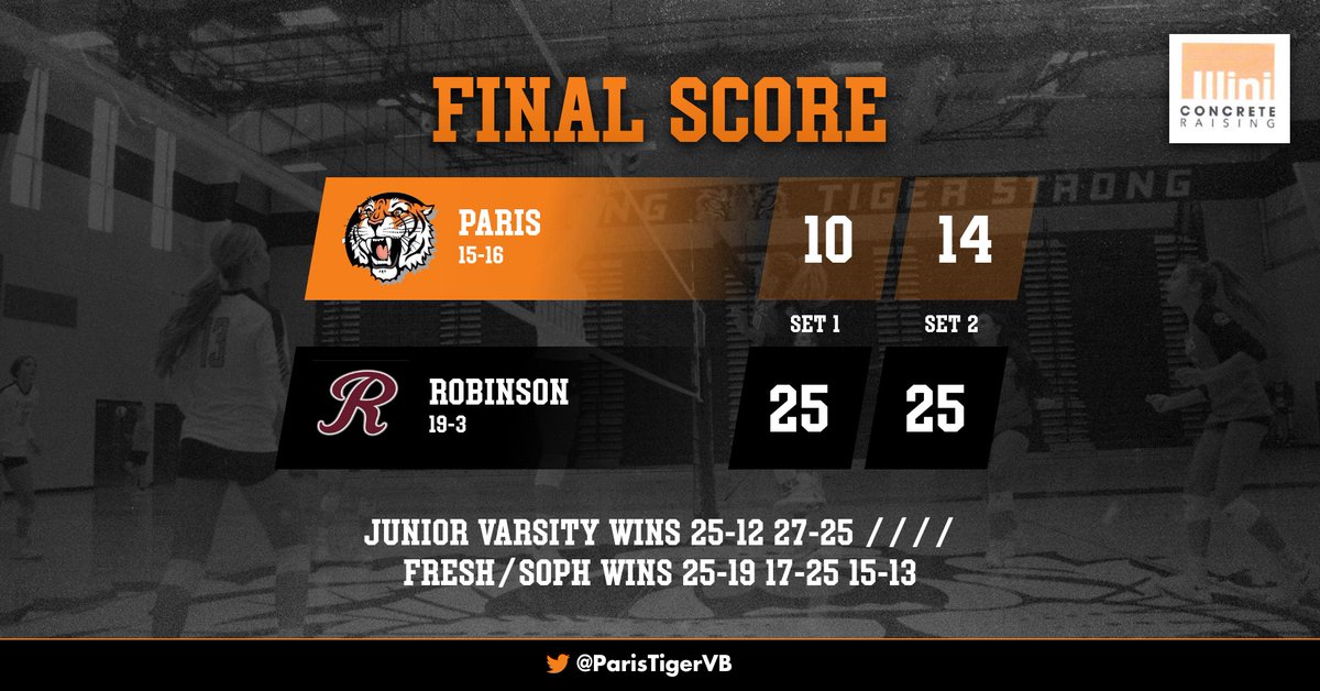 ParisTigerVB's tweet image. Nobody said this conference was easy

2-2 for the week

@ParisAthletics @Prairiepress @IHSAScoreZone @little_illini @witysports
