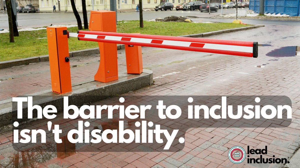 🚧 The barrier to #inclusion isn't #disability. The true barrier is mindset. #LeadInclusion #EdLeaders #Teachers #UDL #TeacherTwitter