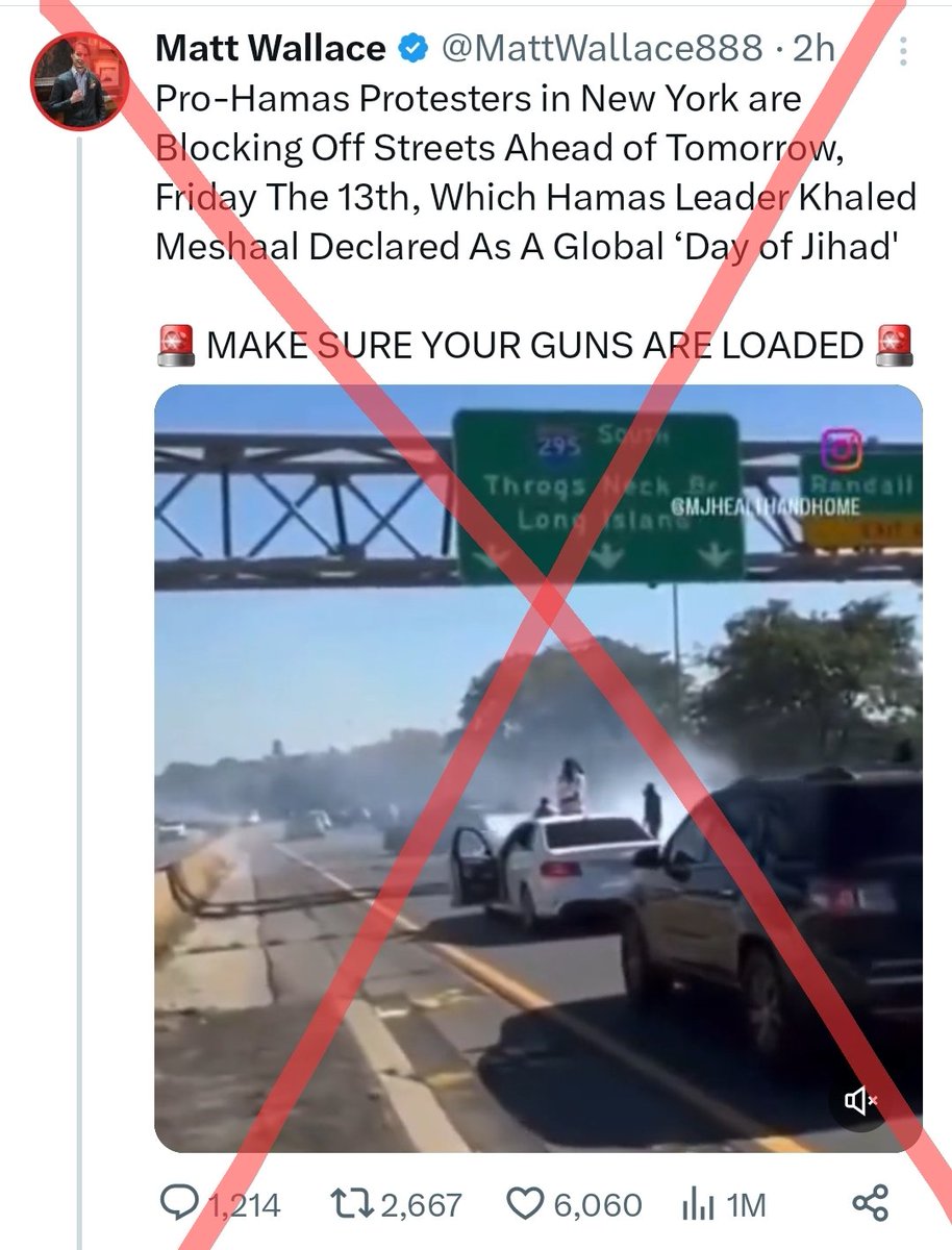 zoo_bear's tweet photo. FAKE NEWS BY @MattWallace888 AGAIN!  
That's Not Palestinian Protesters in New York. That's Puerto Rico 🇵🇷 flag. 

His tweet has 1+ Million views in 2 hours. When Elon Musk took over Twitter Last year, Matt Wallace had 2.5 Lakh followers. Thanks to amplification of fake News, He now Has 1.3 Million followers.