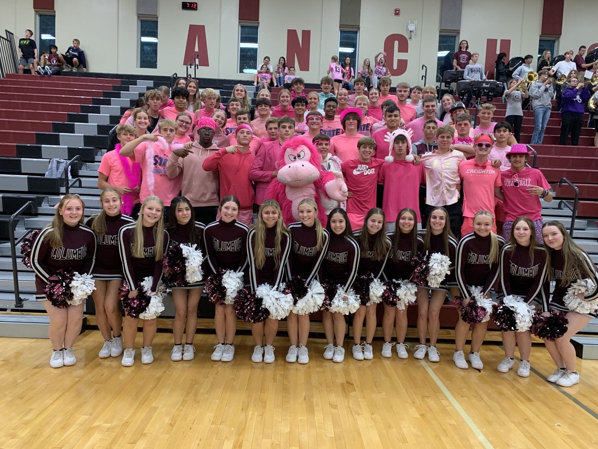 tkwapnioski's tweet photo. Great atmosphere at the #Anchor tonight as the ⁦@DiscovererWay⁩ #VBTeam takes the win over ⁦@npspanthers⁩ 3 sets to 0.  #VBSeniors #TheDiscovererWay #MaroonCupPoints ⁦@CTelegramSports⁩ ⁦@NebPreps⁩ #PinkOut https://t.co/hBISmKtTlT