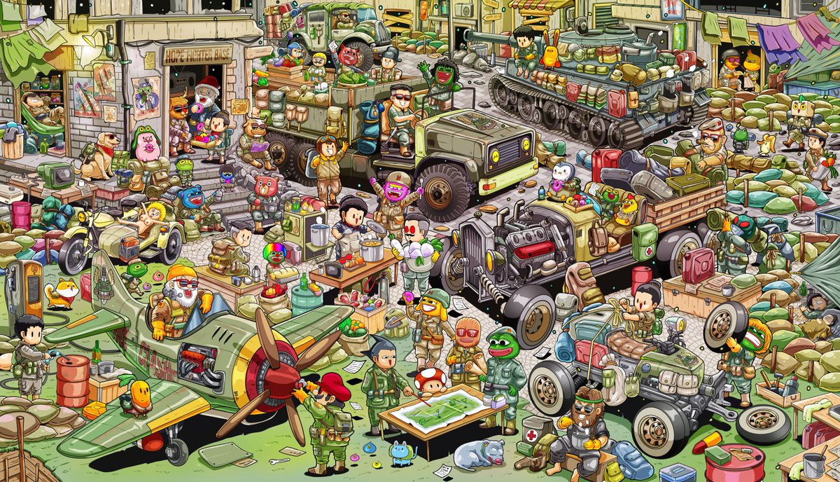 🐸Hope Fighters Base
------1/1 limited edition---- 
Smiles and hope never disappear.
 --------------------------------- 
#pepe #NFTartist #NFTCollection #NFTCommuntiy  link below
foundation.app/@aephaii/Hope-…