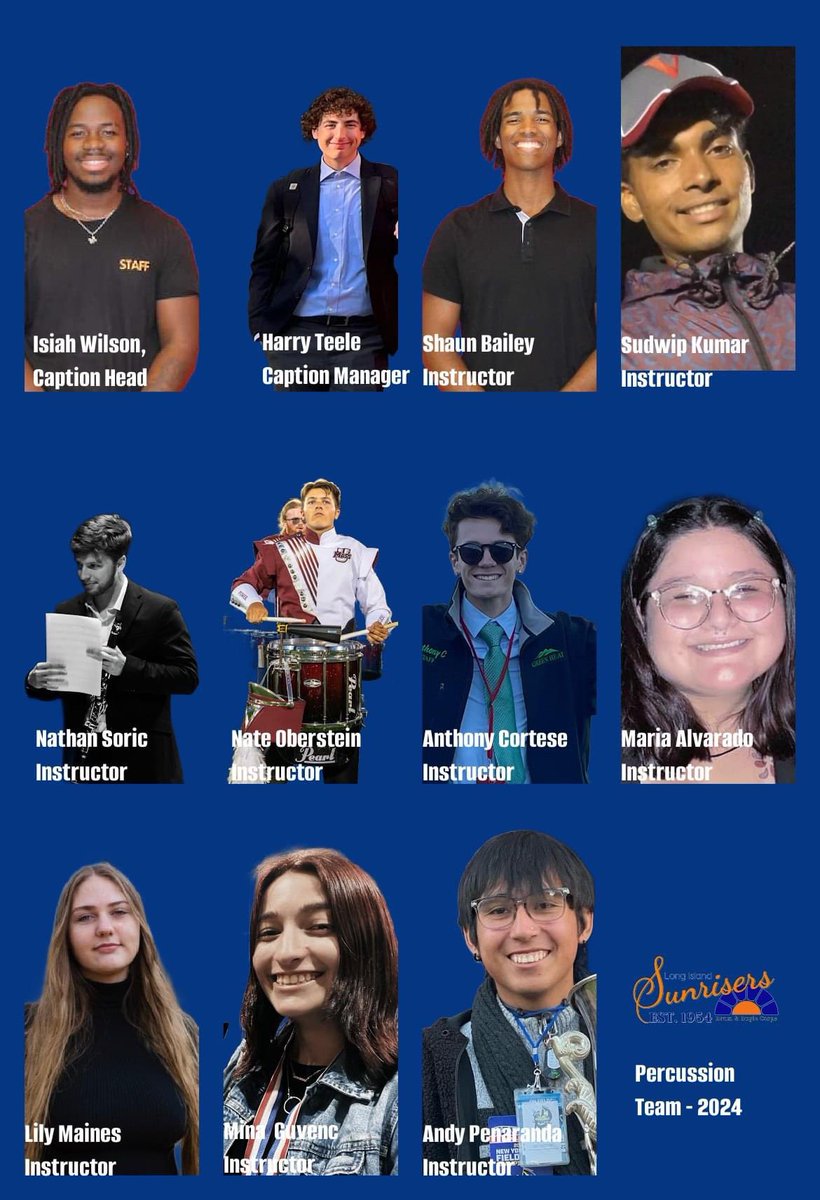 The Sunrisers are preparing to take the DCI All Age competitive field in 2024, placing focus on our Long Island roots and those who started their marching arts careers right here. We also welcome those who have not been part of our organization to the Sunrisers family! #dciallage