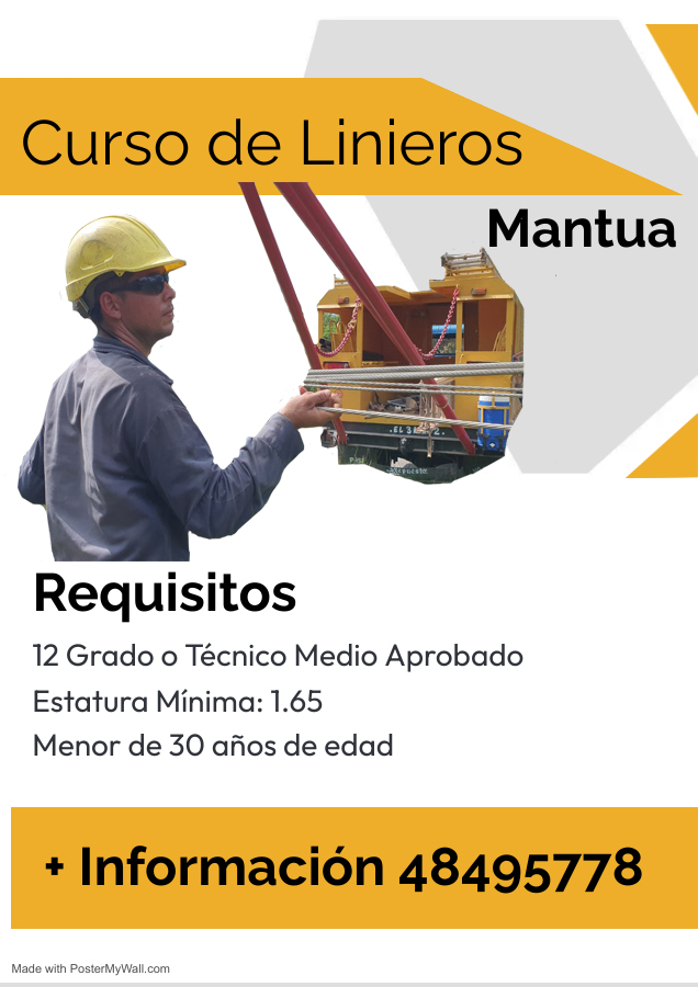 #MantuaDeCuba
Curso de Linieros.
Entérese #AQUÍ
#juntossomosmasfuertes