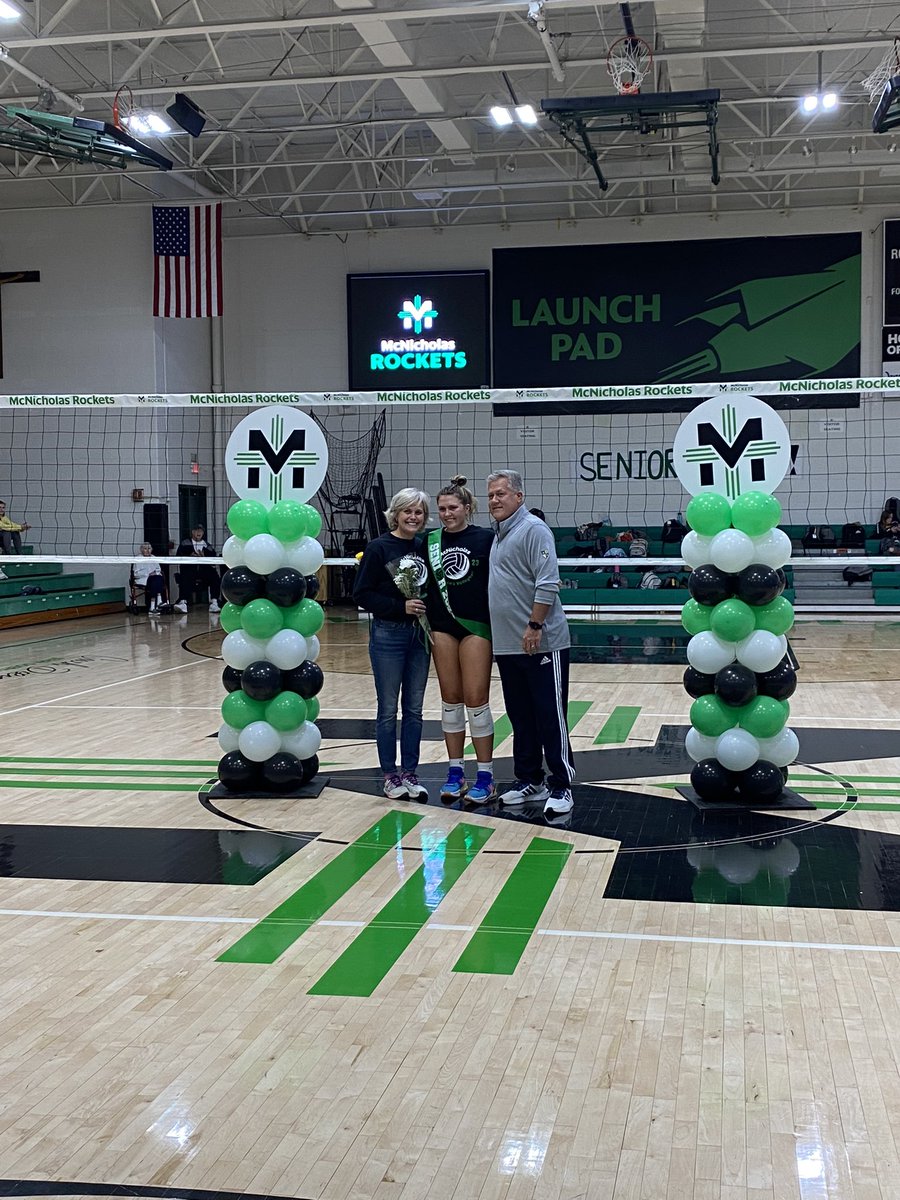 McNAthletics's tweet photo. G VB | Special night for four seniors who have built a foundation for future success. 

GCL Champs on their last game on BeechMont! 

Thank you Cassidy Rivas, Gabie Hopkins, Kelsea Haas, Maria Billies and their families!

Senior Night success!

#BondedTogether https://t.co/Bv8Qxpolge