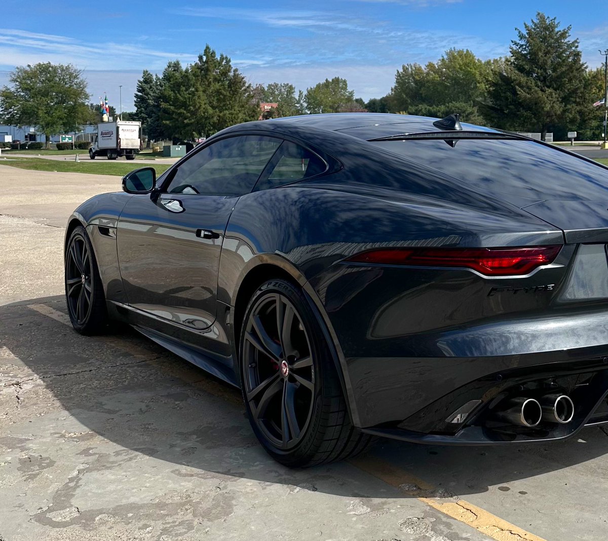 brewski77's tweet image. Jaguar F Type R with 35% window tint!! 

#Jaguar #FTypeR #Ftype #R