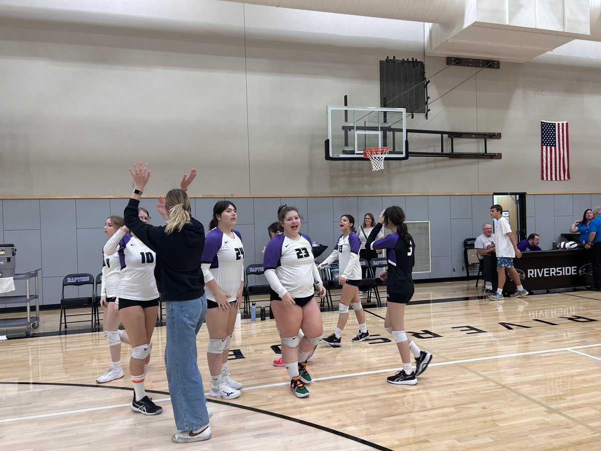 wilhelm_rhs's tweet photo. Raptors Win!  Riverside Volleyball makes history!!!  #goraptors https://t.co/CKVkNOpge1