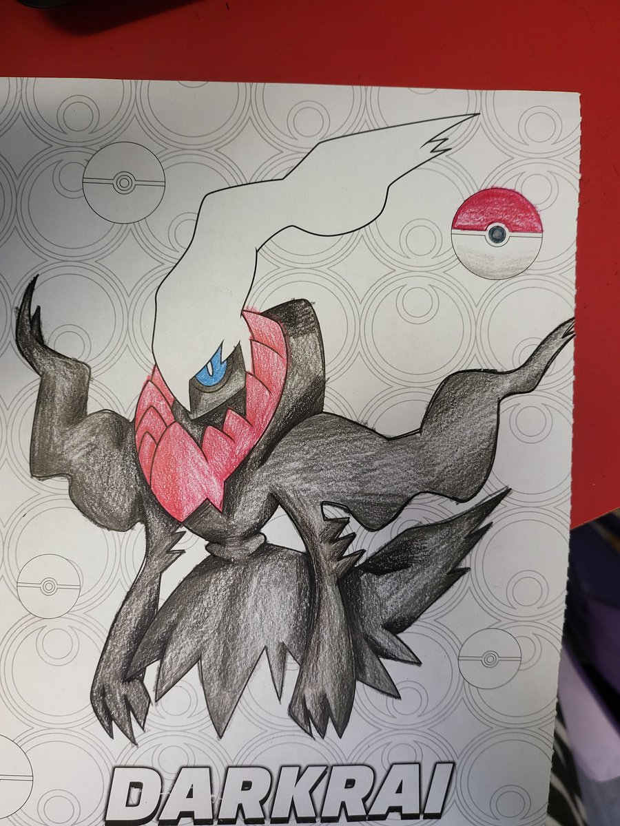 Burayume's tweet photo. I had some fun during work today!  #pokemoncoloringbook #longshift #nerdy https://t.co/dj1fAy1rLE