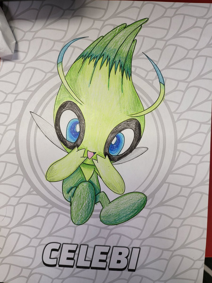 Burayume's tweet photo. I had some fun during work today!  #pokemoncoloringbook #longshift #nerdy https://t.co/dj1fAy1rLE