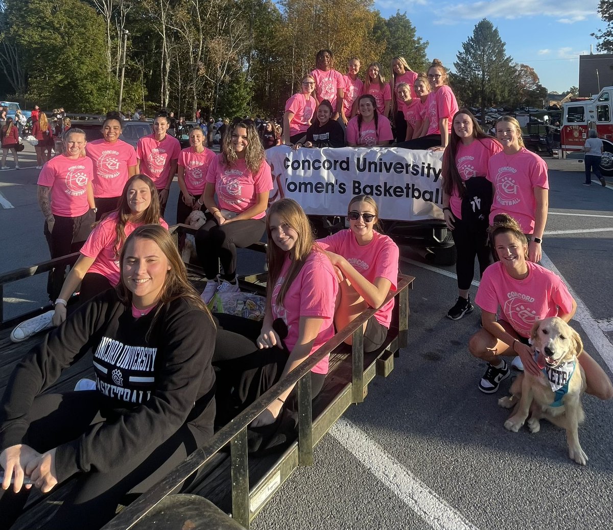 Concord Womens Basketball (@cu_wbb) on Twitter photo Homecoming Parade 2023! 🐾🏀 Homecoming Parade 2023! 🐾🏀