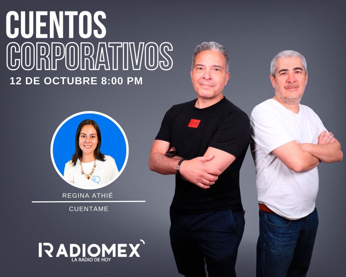 radiomex's tweet photo. Escucha @CuentosCorpora1 con @apalomaresv  y @Adolfo_Jose en #LaRadioDeHoy https://t.co/LjH0kW56gQ https://t.co/Q8TtWzD2eA