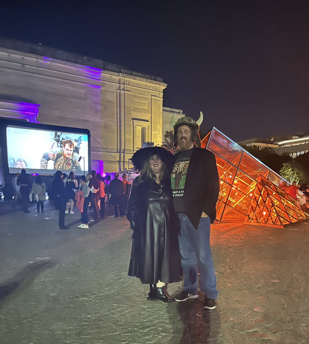jhodgso1's tweet photo. Our first Halloween party of the year was a super fun soirรฉe at the @ngadc. Nightmare at the Museum was the best #nganights yet, complete with a screening of Ghostbusters with live music on the plaza! https://t.co/iBDKkk9hNt
