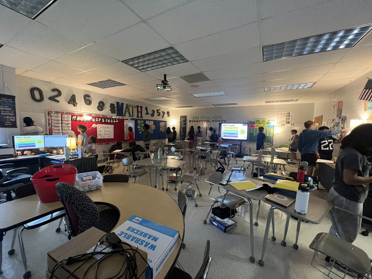 2nd 9 weeks means new things for our class! Problem solving on the vertical whiteboards was a SUCCESS! 🥳 #upandmoving #buildingthinkingclassrooms