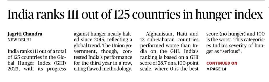 SushantSin's tweet photo. If a ranking shows India in a poor light, it must be wrong. If it shows the post-2014 India in a better light, immediate credit must be given solely to Modi. https://t.co/bPBxwdr10y
