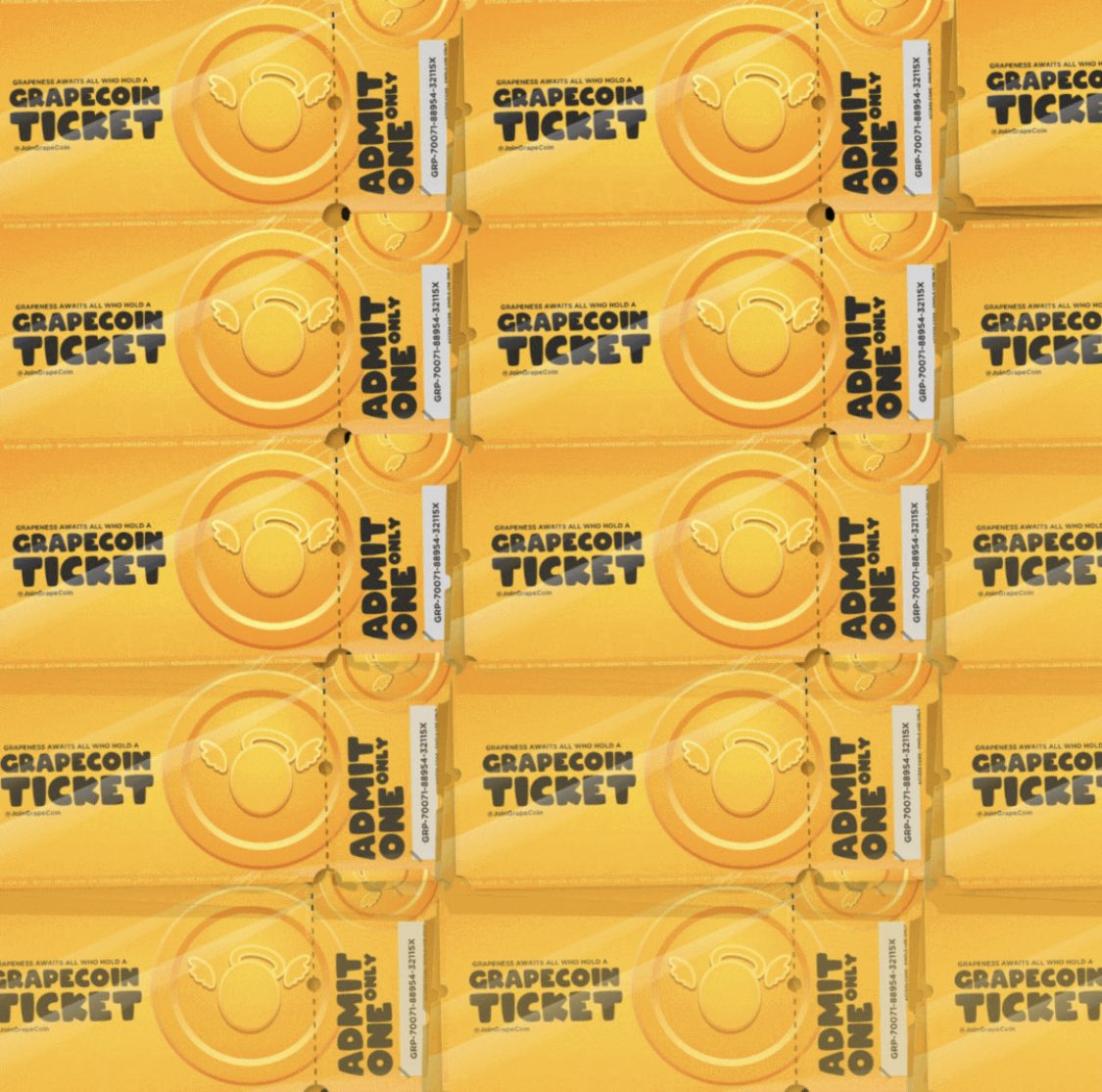 Grape coin launches soon.
If you want access to the presale you need a golden ticket code. Like / RT if you want a chance to get a code of me. Current have 9 to give away 
<a href="/JoinGrapes/">The GRAPES</a> @JoinGrapeCoin $grapecoin