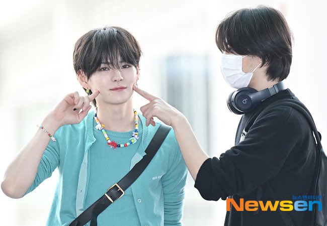 theseoulstory's tweet photo. ✈️ TREASURE at Incheon International Airport today, off to Paris for ‘M! Countdown in France’ 🩵 @ygtreasuremaker @treasuremembers https://t.co/SptS31SDnD