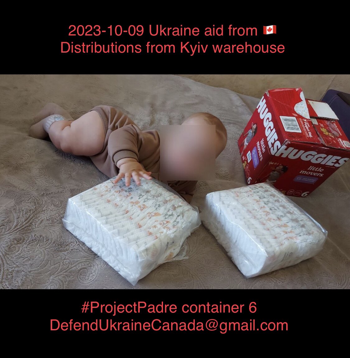 defendukraini's tweet photo. DADDY’S FIGHTING FOR FREEDOM
Mommy sometimes too
Baby needs diapers
It’s the least we can do
🇨🇦 ❤️ 🇺🇦
#ProjectPadre
6th 40 ft / 13m aid container
From Vancouver:
- Fishing nets to protect medics & hospitals from drone attacks
- #ProjectInvictus rehab
- diapers
Kyiv Bakhmut https://t.co/jYa39qleH6