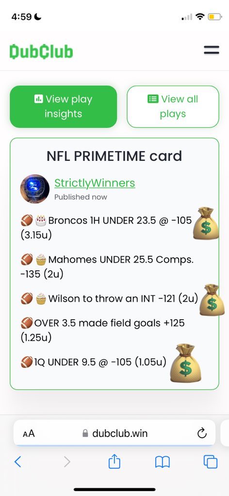 SayLessCashMore's tweet photo. HOLY SHIT !!’n I AM  THE GOAT 

✅🏒🍰Devils OVER 6.5 (2.5u) 

✅🏀🧁Nuggets OVER 219 (2u) 

Everything hits after all. . . . 
4th straight day double digit units pretty much. 

I just need my respect and flowers. 

That’s it. That is all. Goodbye for now. https://t.co/IXhInlRJuc