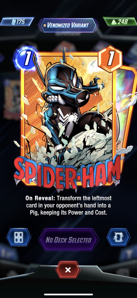 DUBheadGAMING's tweet photo. @SnapVariants @nornXP Same, except for adding this one to the like list. It just looks like black suit Spidey. https://t.co/V7MGB1YSKX
