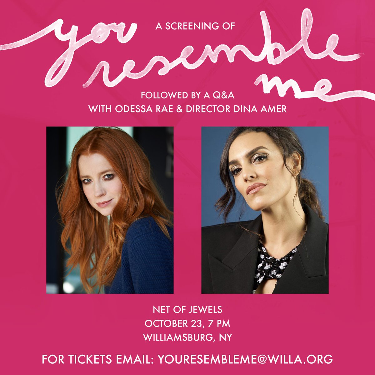 YOU RESEMBLE ME is playing in New York on October 23rd. This special screening will be followed by a Q&A with Odessa Rae and Director Dina Amer. #YouResembleMe