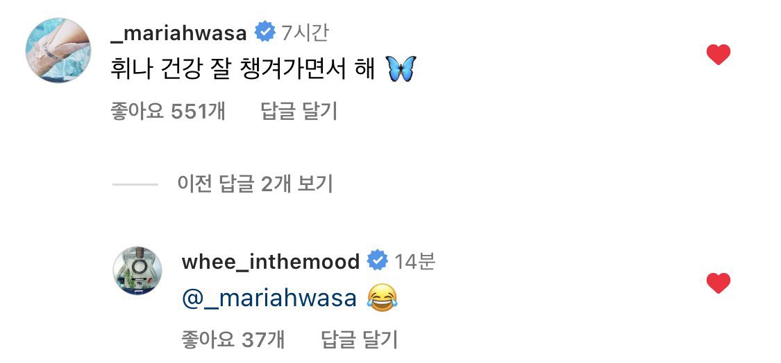 🦁 Wheein ah take care of your health while doing it 🦋
🐶 😂