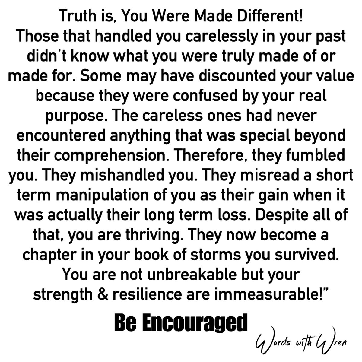 words_with_wren's tweet image. You’re stronger than every struggle that came to defeat you! Otherwise, you would not still be in the fight. Keep hanging in there. No storm lasts forever. Be Encouraged 

#wordswithwren #decidedrivepress #growthislonely #knowyourworth #strength #resilience #staystrong #bestrong
