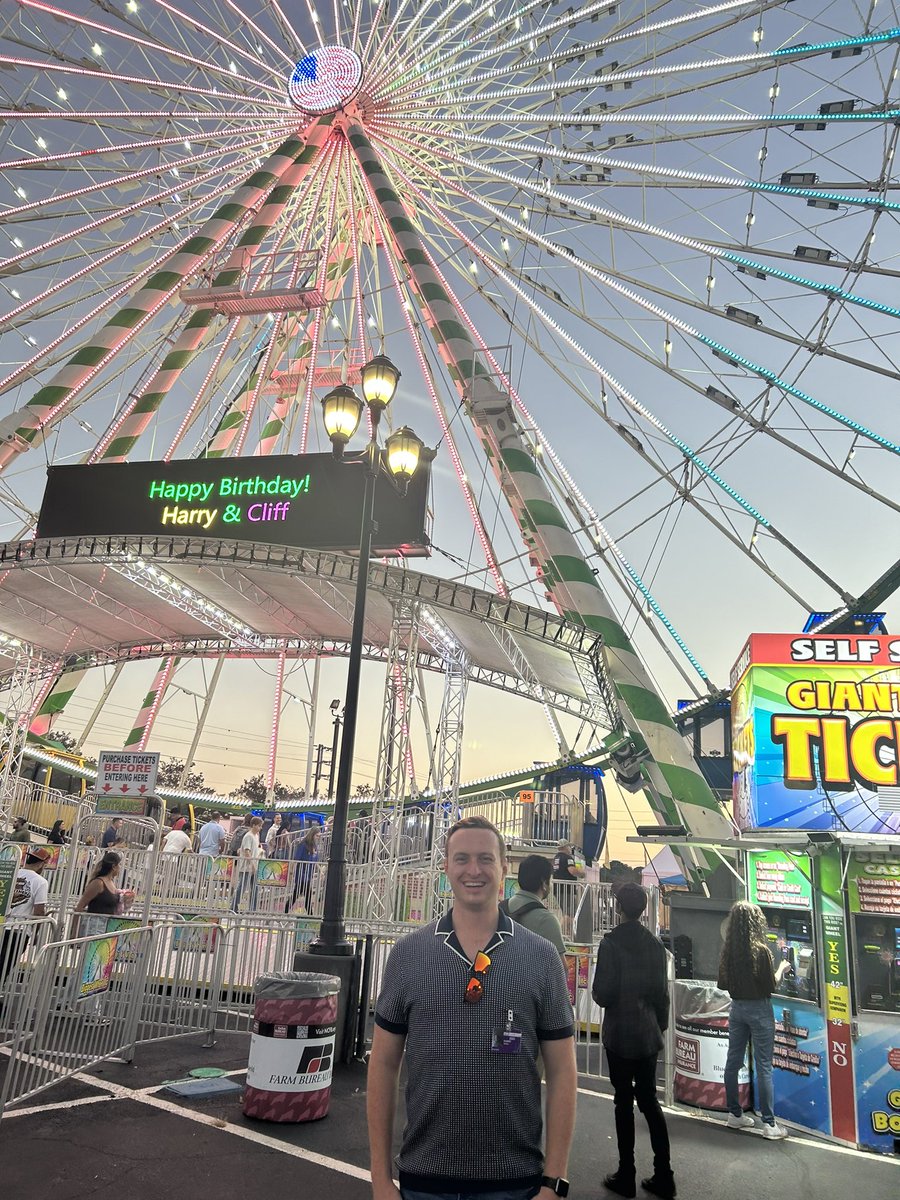 Opening day <a href="/NCStateFair/">N.C. State Fair</a> and my son Harry’s birthday.