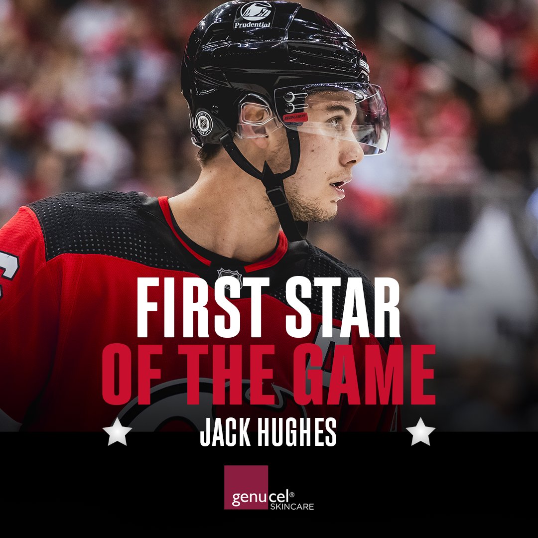 It was the Jack Hughes show tonight! Like and retweet this post for a chance to win an autographed Jack puck! #NJDevils | @Genucel