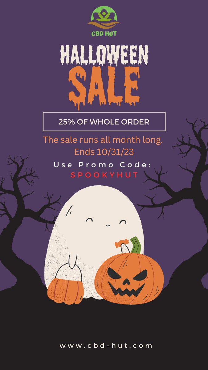 ‼️SALE‼️ 

Sale begins tomorrow Friday the 1️⃣3️⃣ 👻 

👇🏻👇🏻👇🏻👇🏻👇🏻👇🏻

cbd-hut.com