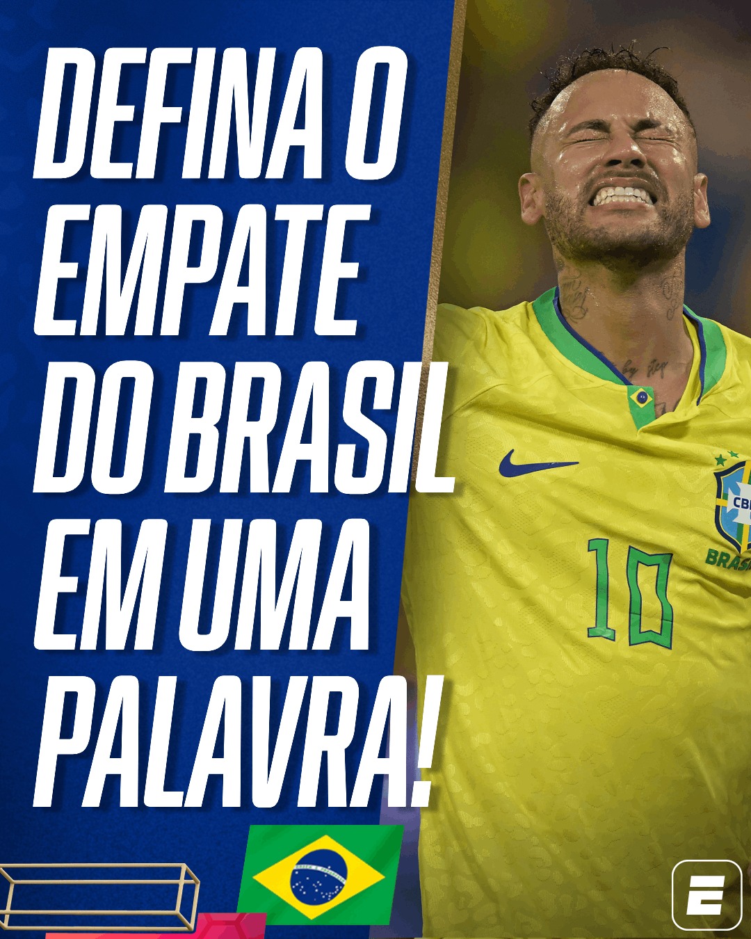 ESPN Brasil on X: Como você define o empate em 1 a 1? 👀 #FutebolNaESPN   / X