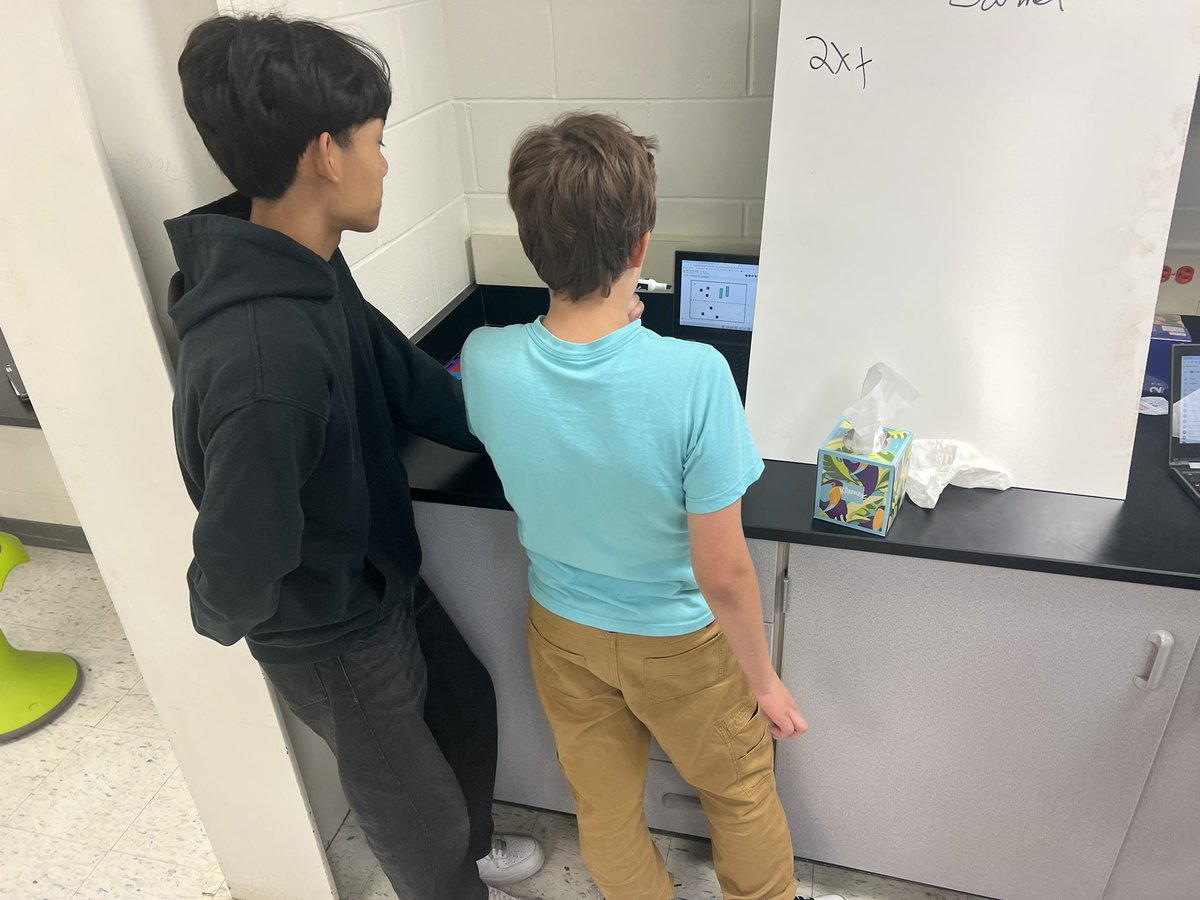 DunlapSarahe's tweet photo. ‘I don’t have anywhere to put VNPs in a science lab.’ ‘My kids can’t handle algebra tiles.’ 

Eighth graders rocking algebra tiles in a science lab! https://t.co/EszgIOJXjA