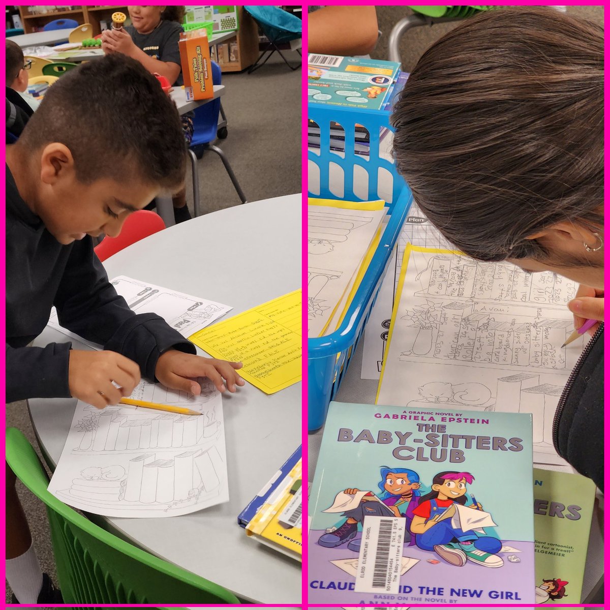eaglelibrary1's tweet photo. 5th grade students are working hard to reach reading goals they have set for themselves! They keep track of their reading on their bookshelves. ❤️📚 #elrodreads #readinggoals #completingbooks #selfselectedreading @eaglelibrary1 @NISDElrod https://t.co/l91D3t1GwS