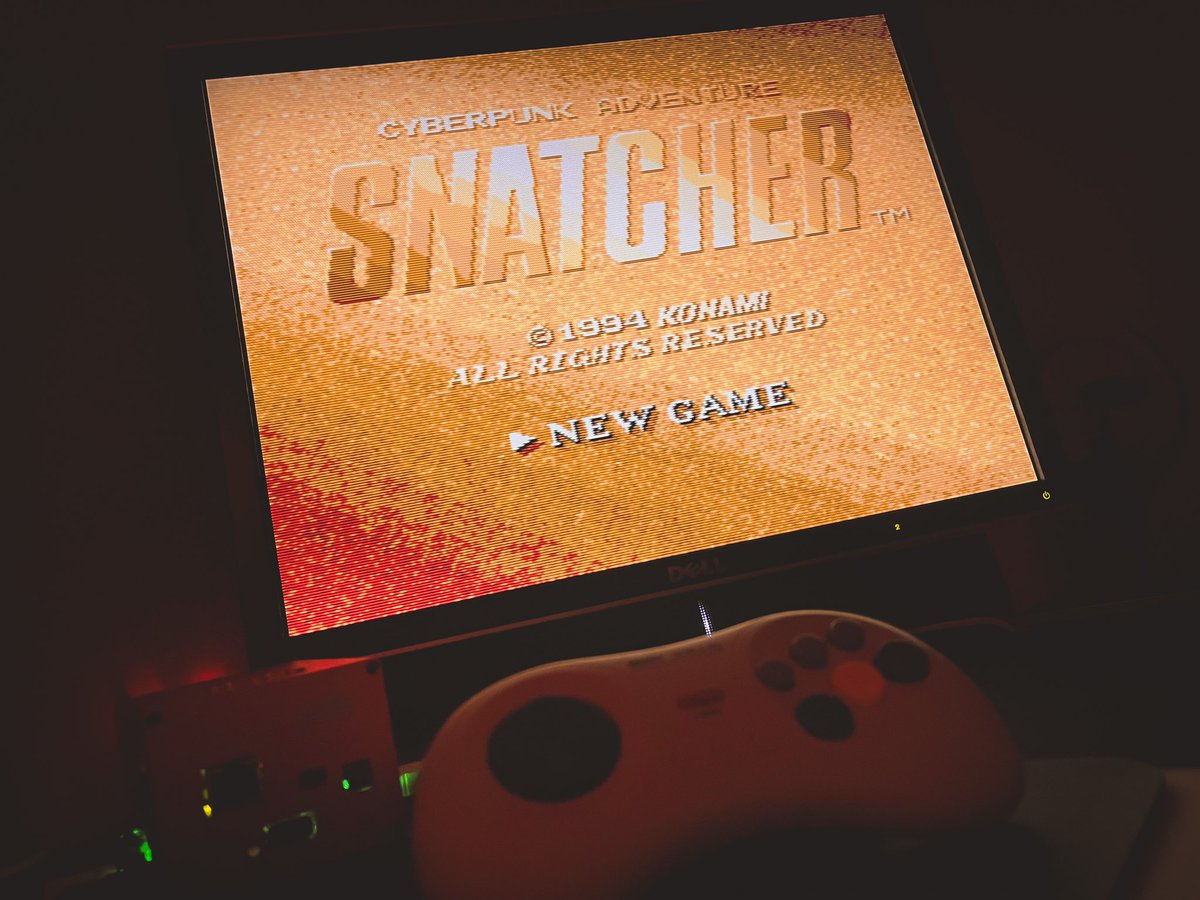 SuperRetroCity's tweet photo. #Snatcher #MiSTerFPGA #SegaCD #MegCD https://t.co/8pxfQutPNN