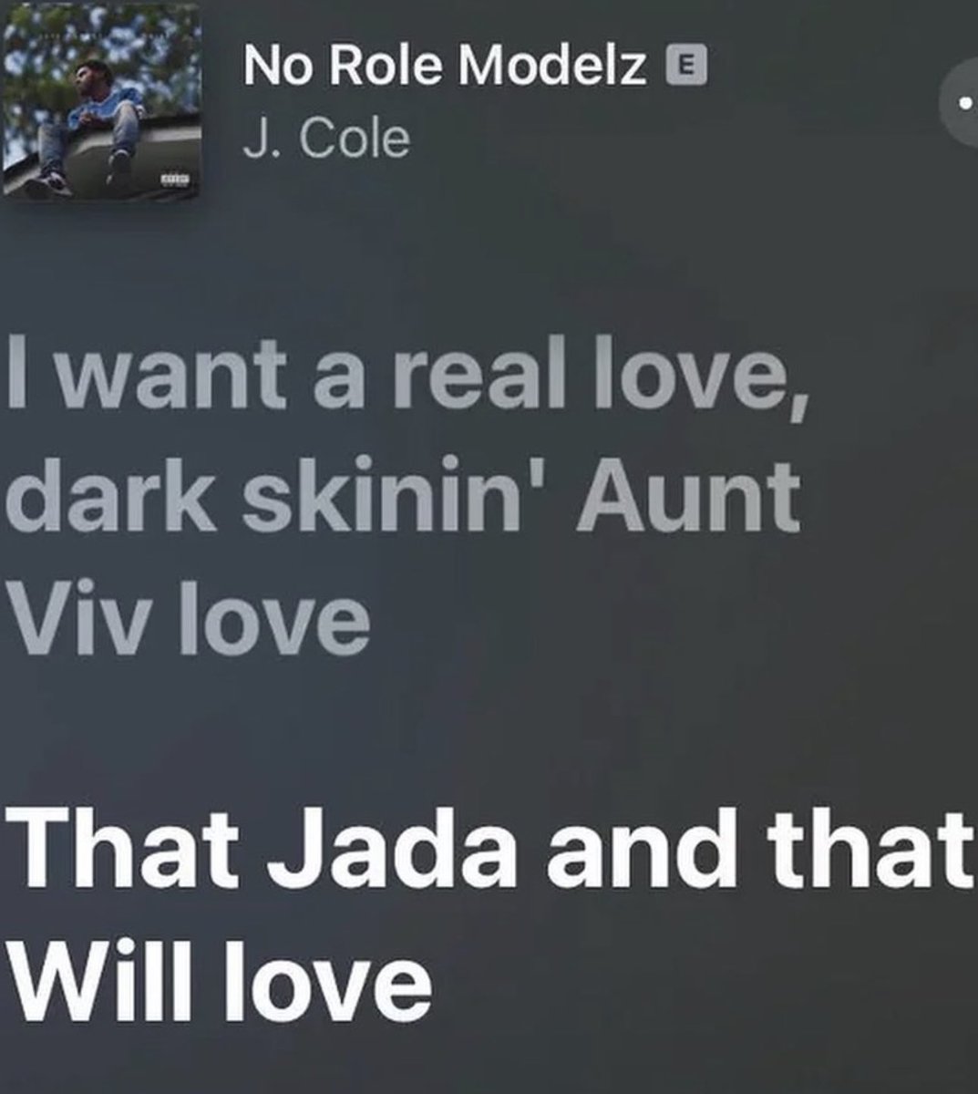 OvOBrezzzy's tweet photo. J cole better find a way to take this verse out this song😭 https://t.co/jCucGEdoTF