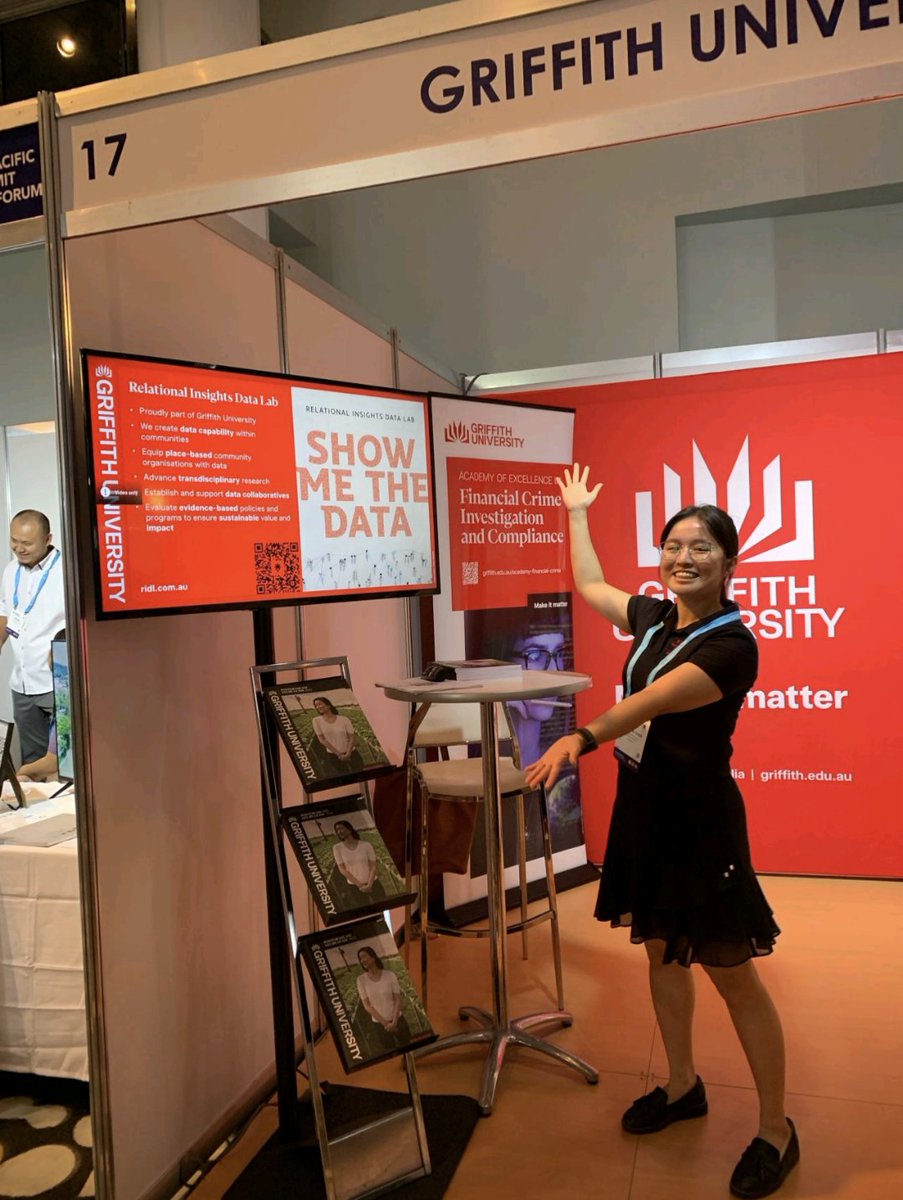 G_RIDL's tweet photo. We're finally here at the Asia Pacific Cities Summit 2023!
Come on down and chat with our Data Linkage Analyst Jessica Chen about how we're generating insights for federal, state and local decision making with data!
@Griffith_Uni @G_RIDL #2023APCS #makingdatamatter #data https://t.co/6qOwUEqkAK