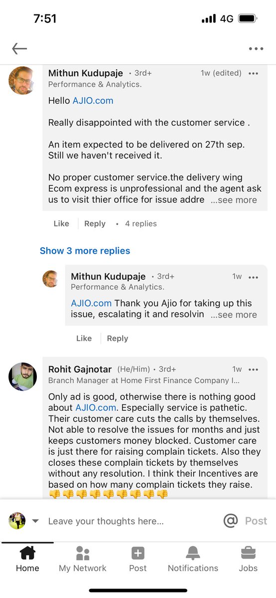 iamriyasing's tweet photo. @Teesha_Nigam @AJIOLife #fraudbyajio #fraudajio #cheatedcustomer #badservices #needresolution #socialmediacomplaints everywhere. https://t.co/IZsdyVHaoh
