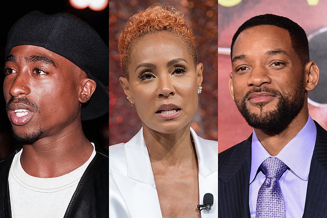 DramaAlert's tweet photo. Will Smith DOWN BAD as Jada Pinkett Smith calls Tupac Shakur her ‘Soulmate.’ 😭‼️ https://t.co/Sx9hf3U4nG