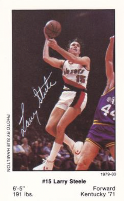 77Blazers's tweet photo. @trailblazers @utahjazz #LarrySteele becomes 1st @trailblazers player to attempt a 3-PT FG. The attempt was unsuccessful https://t.co/eulPajc1Cp