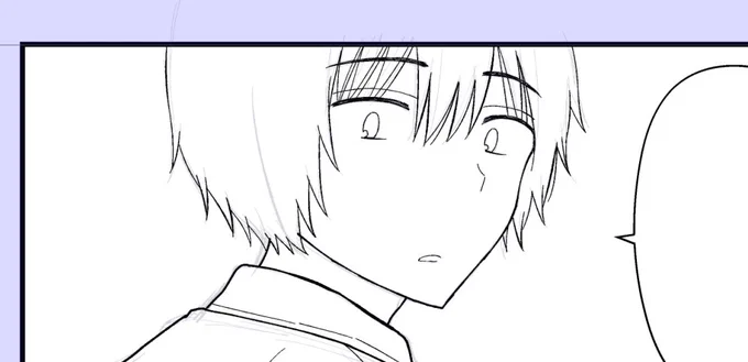 いまやってるお原稿の鍵谷 今日ペン入れをたくさん進めたいぞ… 