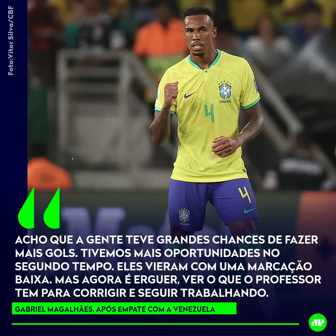 Brasil joga mal e fica no empate com a Venezuela na Arena Pantanal