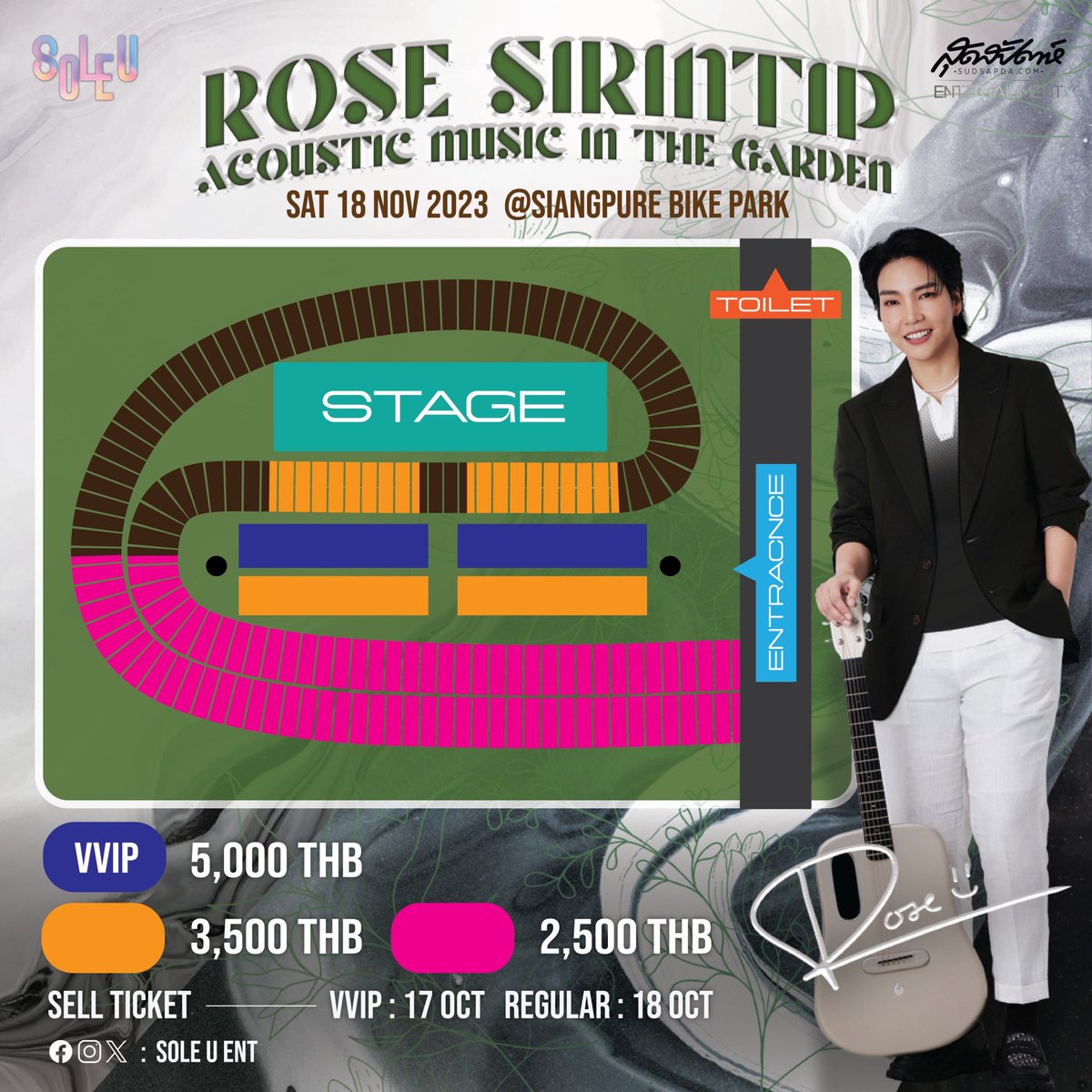rosesirintip's tweet photo. ผังที่นั่งมาแล้วค้าบบ 🤎🤍นั่งกันแบบตามอัธยาศัยนะฮะ 😆
17oct กดจองบัตร VVipกันคับ
18oct กดจองบัตรปกติ 

มินิคอนเสริตที่สุดแสนจะอบอุ่นกับงาน “Rose Sirintip Music In The Garden”  ดนตรีในสวน 

จองบัตรได้ที่ @soleuent ทุกช่องทางเลยค่า https://t.co/dyxPyWwmiW
