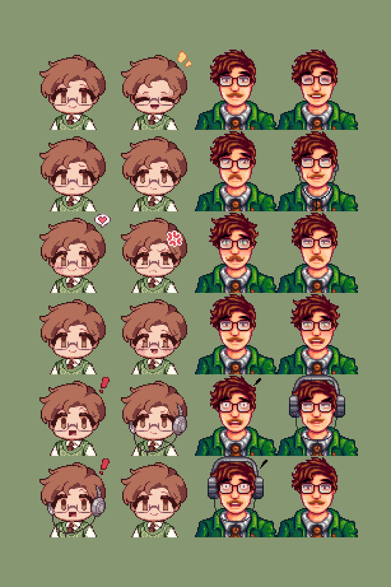 Retexture portraits uploaded! 
#StardewValley  

Drive Link: drive.google.com/drive/folders/…

Require mod: nexusmods.com/stardewvalley/…