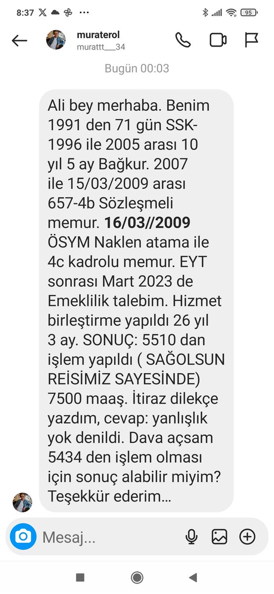 5510 memur emeklileri başladı onlarda emekli aylığı olarak 7500 alacaklar