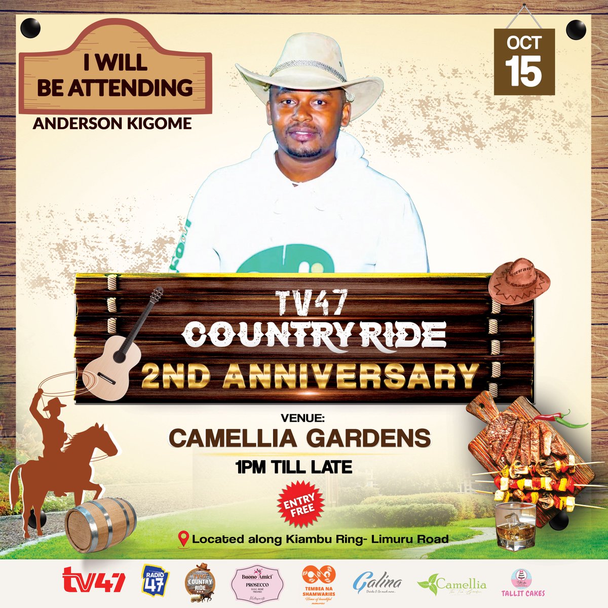 🤠Counting 2 ! 🤠
Only 2 days left our 2nd-anniversary celebration  CAMILLIA GARDENS  October 15th, starting at 1 PM!  Don't miss it! 
#TV47CountryRide
2YearsOfCountryMemories
#2yearsOfCountryRide #R47FunFriday
#HapoNdipo