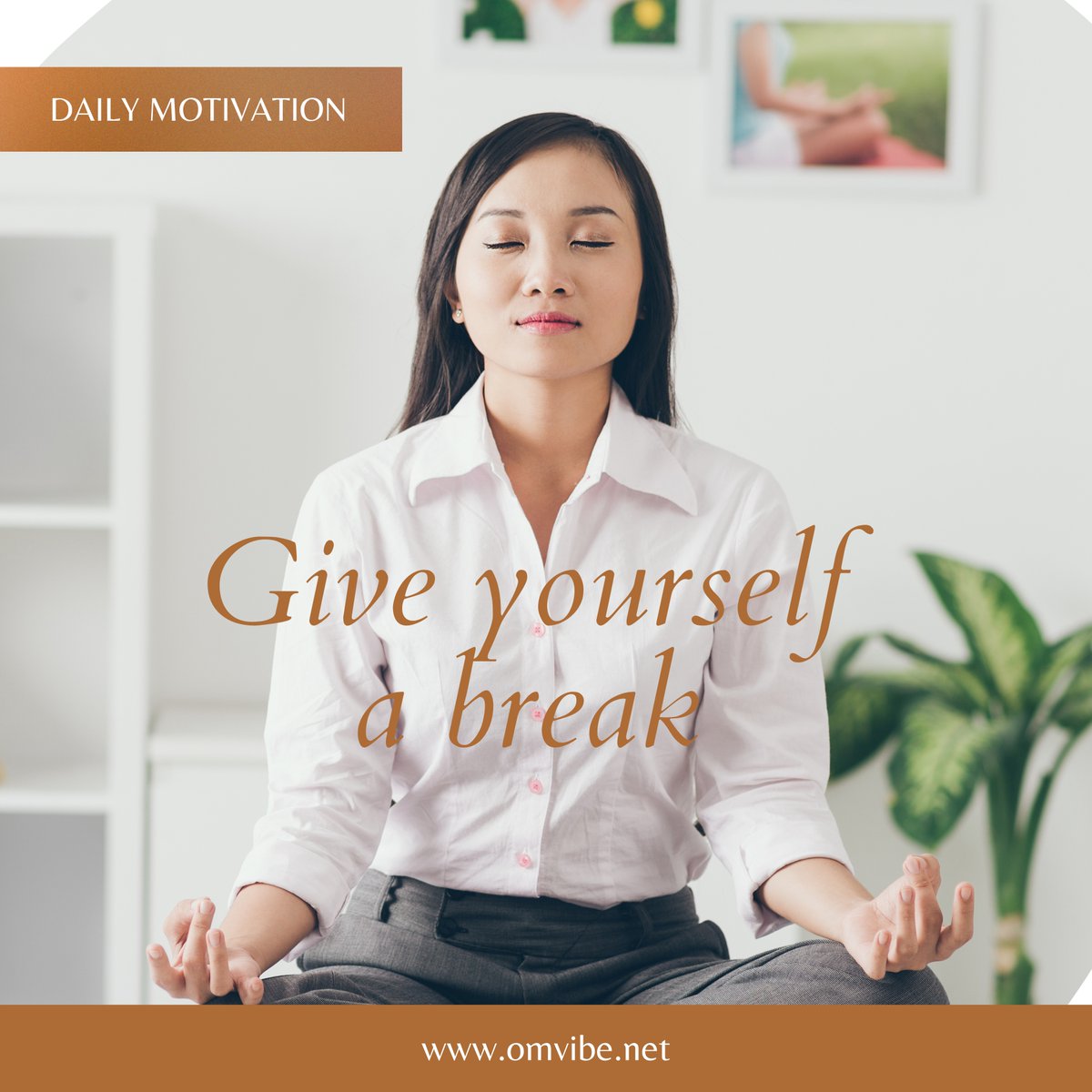 omvibeofficial's tweet photo. Give yourself a break. 🌿 You're not a machine, you're a beautiful human. Take a moment for self-care and recharge. 🌟 #SelfCare #Omvibe https://t.co/6IOMuJTWzU