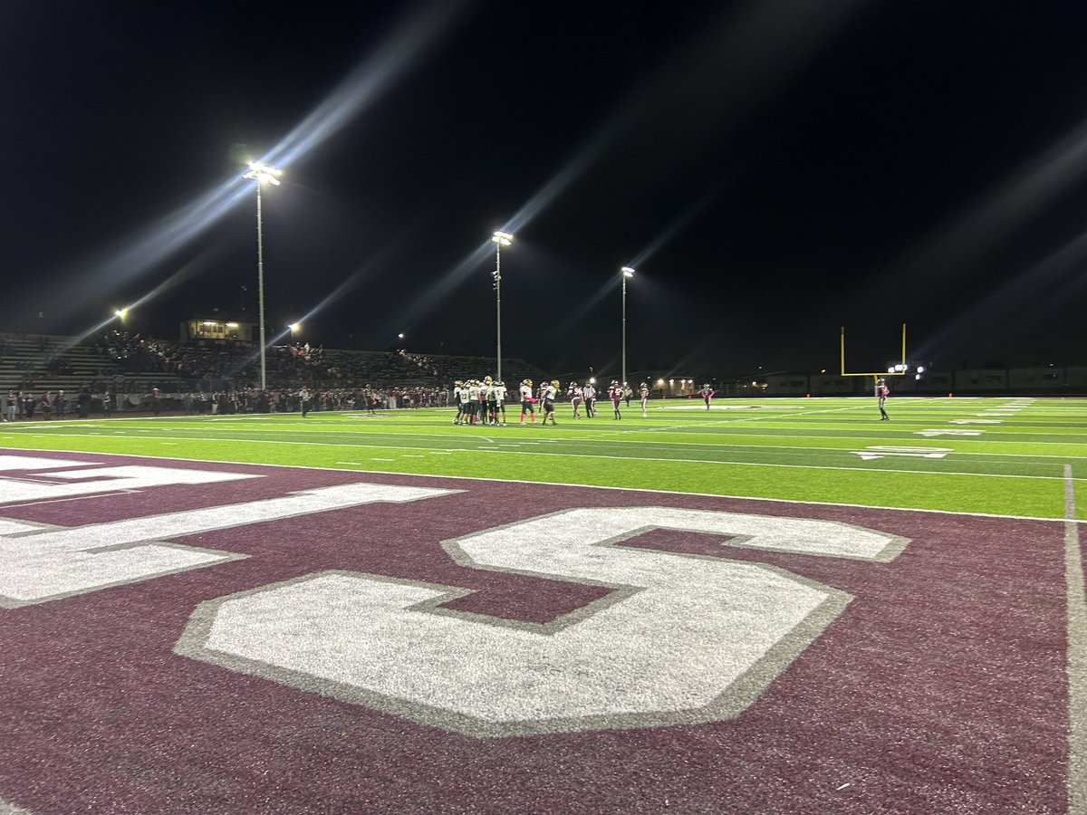 SportswithPep's tweet photo. 🏈 Dick Bruich Field at Steeler Stadium!
💥 FoHi battling Notre Dame tonight. 

@dickbruich https://t.co/r6kwAOk8KG