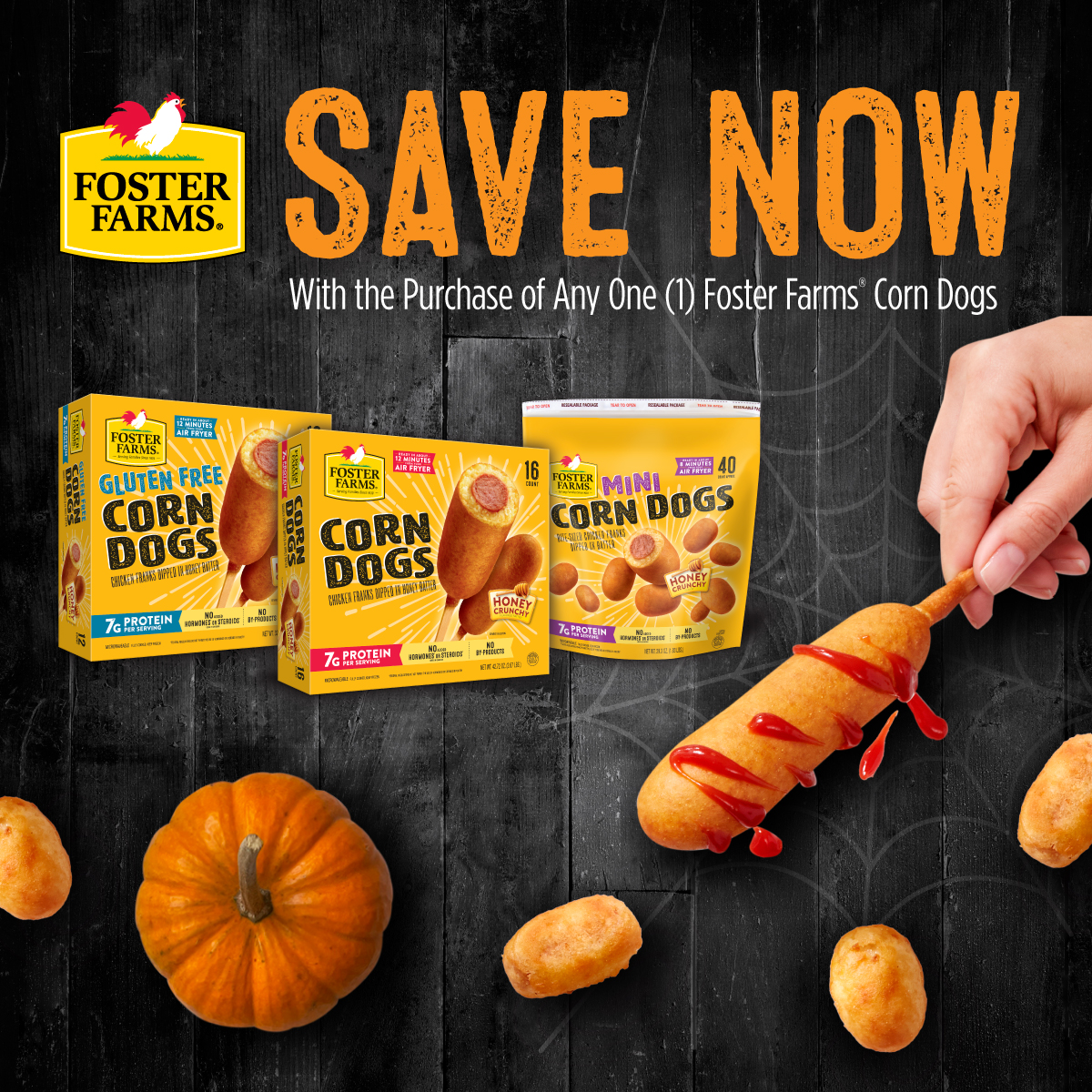 FosterFarms's tweet photo. SAVE NOW on Foster Farms Corn Dogs!

Download your coupon here: https://t.co/EmzsOMphOU

Subscribe to our newsletter for more exclusive deals!

#fosterfarms #nationalsavingsday #coupon #corndogs #minicorndogs #glutenfree #save #savings #savenow #exclusive #deals #offers #coupons https://t.co/CstobNga79