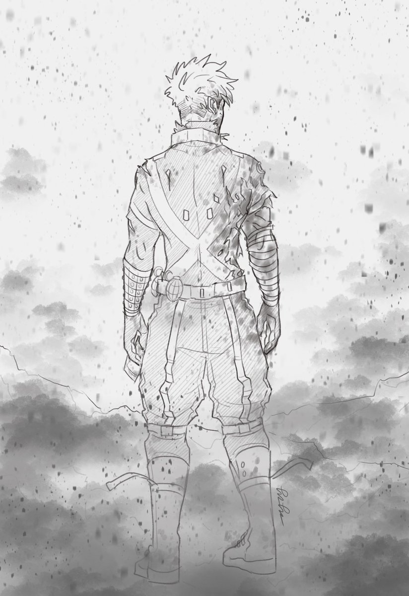 sugar_andpine's tweet photo. the return of the king 

#MHA403 #MHASpoilers 
#bnha #mha #bakugou https://t.co/ay9lzqIKo4