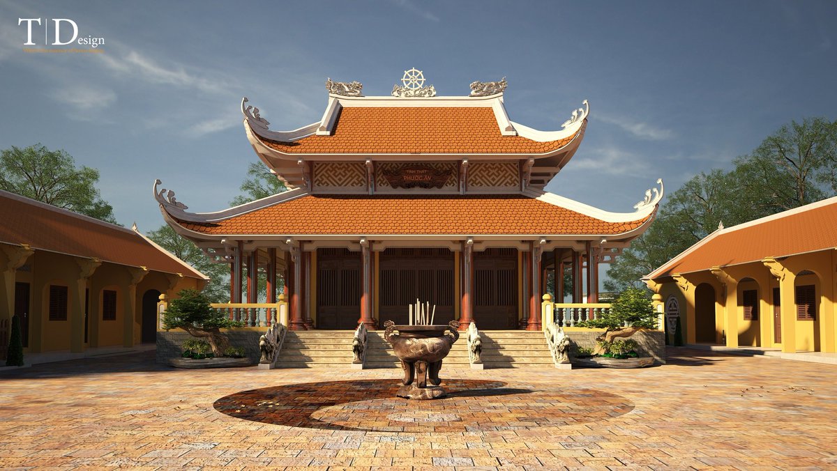 Thiendong2's tweet image. TỊNH THẤT - PHƯỚC ÂN
      #Thietke #Chùa
▪︎ Địa điểm: Hamburg - Đức
▪︎ Thiết kế: Mậu Hy, Thiện Đồng
▪︎ Giai đoạn 1: Chánh điện, nhà Tăng, nhà chuông - Trống
▪︎ Giai đoạn 2: Tháp chuông, nhà Cốt.

Mời các bạn cùng xem qua dự án được thiết kế - thể…