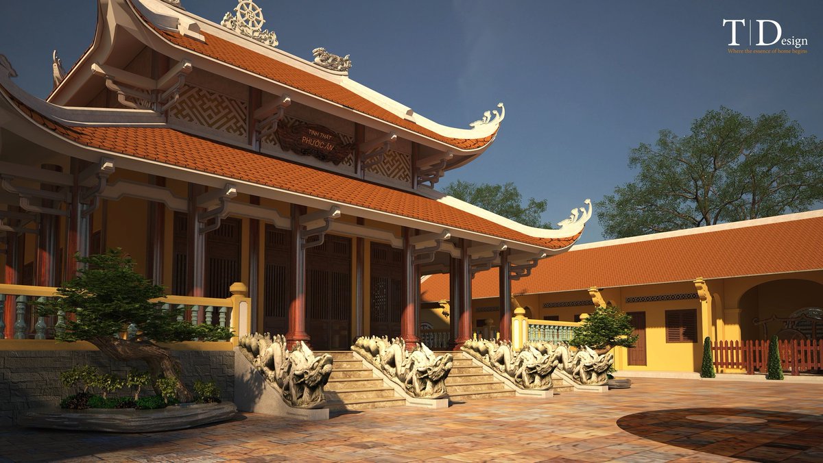 Thiendong2's tweet image. TỊNH THẤT - PHƯỚC ÂN
      #Thietke #Chùa
▪︎ Địa điểm: Hamburg - Đức
▪︎ Thiết kế: Mậu Hy, Thiện Đồng
▪︎ Giai đoạn 1: Chánh điện, nhà Tăng, nhà chuông - Trống
▪︎ Giai đoạn 2: Tháp chuông, nhà Cốt.

Mời các bạn cùng xem qua dự án được thiết kế - thể…